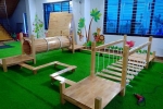 Bộ vận động liên hoàn ngoài trời bằng gỗ 